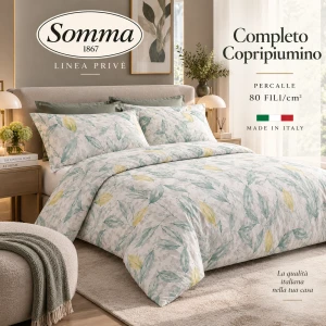 Completo Copripiumino percalle matrimoniale SOMMA
