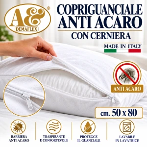 Copriguanciale con cerniera antiacaro B-Soft