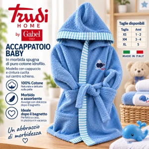 Accappatoio baby Trudi by Gabel da1 a 5 anni
