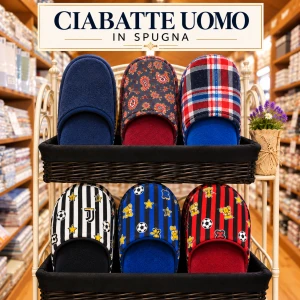 CIABATTE UOMO IN SPUGNA