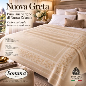 Coperta pura lana vergine di Nuova Zelanda SOMMA