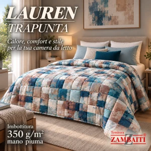 Trapunta invernale mano piuma Zambaiti