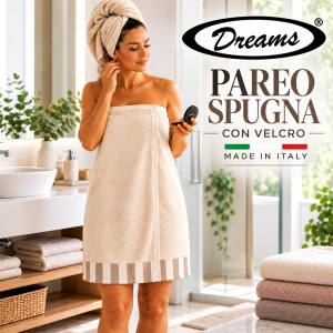 Pareo in spugna con velcro