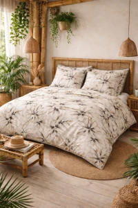 Copripiumino matrimoniale in percalle di cotone