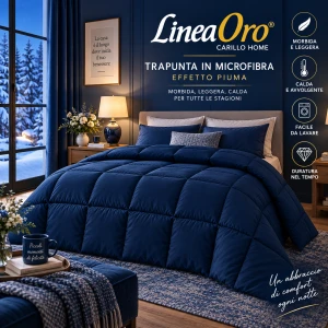 Trapunta invernale in Microfibra effetto piuma Linea Oro