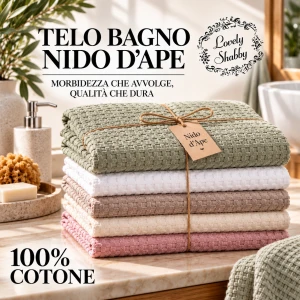 Telo bagno nido d'ape
