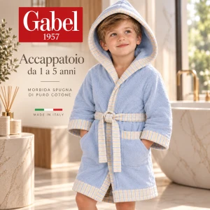 Accappatoio spugna baby Gabel da 1 a 5 anni