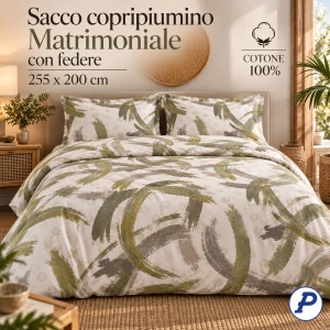 Sacco copripiumino più federe matrimoniale in OCCASIONE