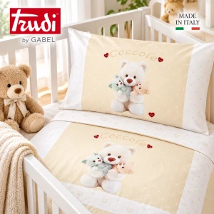 Completo lenzuola lettino con sbarre Trudi by Gabel