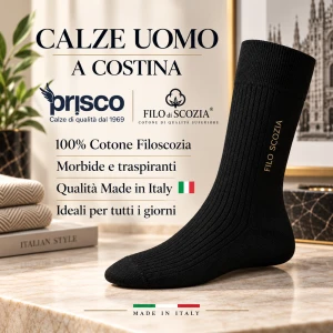 Calze uomo classico a costina
