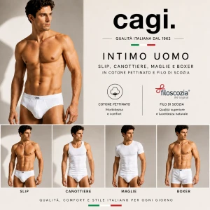 Intimo uomo Cagi slip,canottiere, maglie